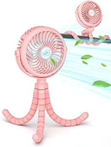 Stroller Fan Baby Stroller Fans Clip On Car Seat Battery Operated Portable Fan - Picture 1 of 7