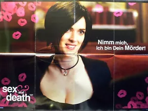 Sex And Death 101 - Simon Baker - Winona Ryder - Videoposter A1 60x84cm gefaltet - Picture 1 of 1