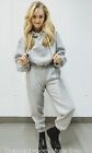Women's Marle Grey Oversized Jogger Bottom Pants Slouch Style Activewear Size S