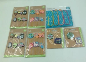 Decorative Giant Paper Clips Backpack Pins Space Theme School Supplies Lot 7 - Picture 1 of 6