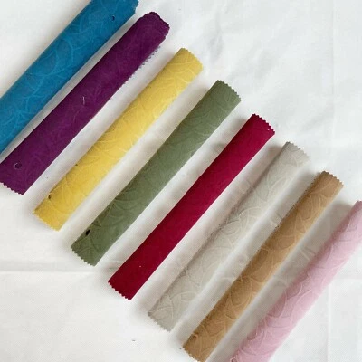 Tela de tapicería de terciopelo en relieve sutil para cojines y cortinas por metro Foto 1 de 3