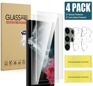 Protector de pantalla de lente de cubierta completa de vidrio ultra templado para Samsung Galaxy S23 S22 - Imagen 1 de 17