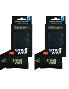 Smell Well Odour Eliminator Eater Boot Sports Shoe Freshener Black Zebra 2 Pack - Picture 1 of 2