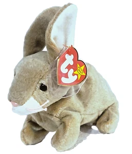TY ORIGINAL BEANIE BABY 1999 – Nibbly the Bunny Rabbit – 6” - Picture 1 of 9