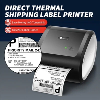 D520BT Thermodrucker Etikettendrucker 4X6 Etikett USB für Paketetikett DHL GLS - Bild 1 von 4