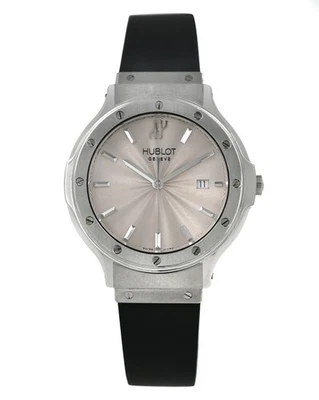 Reloj de cuarzo para dama Hublot Classic Fusion B1405.1 fecha acero inoxidable 32 mm Foto 1 de 4