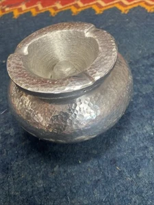 Marokkanischer Aschenbecher Handarbeit Rauchfrei, Metall, unverwüstlich. Deko Pièce groß - Bild 1 von 7