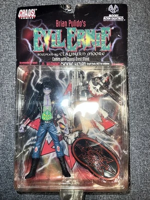 Figura de acción Evil Ernie Chaos Comics Clayburn Moore 1998 totalmente nueva en blister Foto 1 de 4