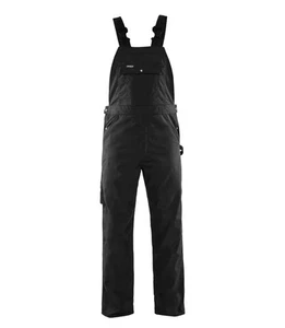 Mono con tirantes y tirantes de trabajo de polialgodón negro BlakLader #2610 C62 - Imagen 1 de 2