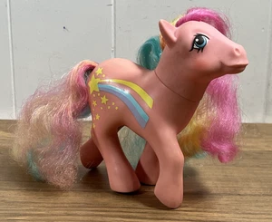 Vintage 1984 G1 Rainbow Curl Stripes My Little Pony alto 5" - Foto 1 di 8