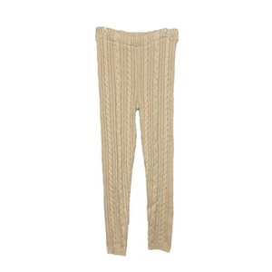 Pantone Cable Knit Leggings Size Large Tan - Picture 1 of 4