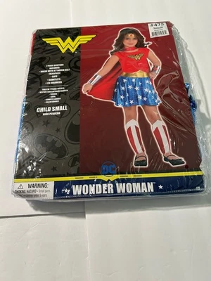 DC Mujer Maravilla Niñas Niño 7 Piezas Disfraz Halloween Amscan Talla Pequeña 4-6 Foto 1 de 2