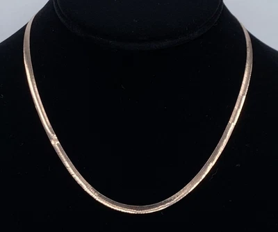 Collar reversible Giani Bernini oro rosa sobre plata de ley 16"+2" nuevo con etiquetas $120 Foto 1 de 4