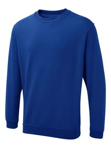 Uneek - Sweatshirt/Jumper Uniseks UX - 50% Poliester 50% Kapas - Warna Royal - - Picture 1 of 1