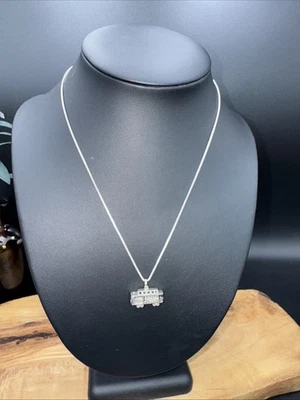 Collar DANECRAFT Italia PLATA ESTERLINA 925 18" con dije de teleférico de San Francisco Foto 1 de 4
