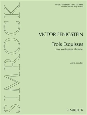 Three Sketches Set Double Bass and String Orchestra Simrock - Benjamin (Elite Ed - Image 1 of 4