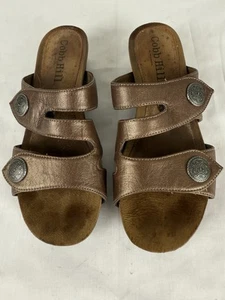 Cobb Hill Brown Leather Open Toe Strappy Sandals Women Sz 7 - Picture 1 of 14