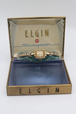 Reloj Pulsera Elgin Durapower Mujer De Colección Funcionando 17 Joyas Con Estuche Foto 1 de 4
