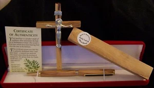 Holy Land Bible Church Olive Wood Church Christian Award Cross Gift Pen Case God - Picture 1 of 5