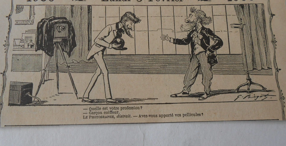 Humour Le Photgraphe distrait vos Pellicules  Image Print 1906 - Photo 1/1