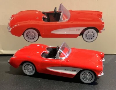 1957 Corvette 1/64 Scale Chevrolet C1 Vette Red & White High Speed Products MFG. - Image 1 of 4