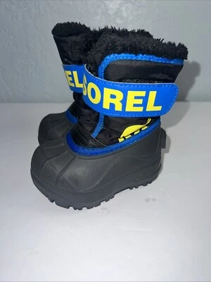 Botas Sorel Niños Pequeños 4 Commander Aisladas Invierno Botas de Nieve Negras NV1960-011 Foto 1 de 4