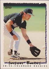 1995 Topps Traded & Rookies Jason Bates #100T Colorado Rockies Baseball Card
