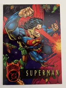 1996 DC Comics Outburst Firepower Trading Cards (Skybox). Promokarte (Superman) - Bild 1 von 2