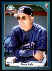 1999 Blueline Richmond Braves Randy Ingle IP Signed Auto Richmond Braves #1
