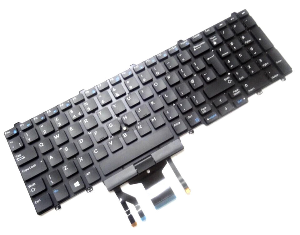 Genuine Dell Precision 3510 UK English Layout Keyboard 0FP37Y - Image 1 of 2