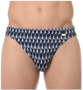 HOM swimming briefs Hom Men's REGATE 360040 Brief trunks striped beachwear beach - Picture 1 of 1