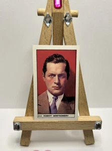 ROBERT MONTGOMERY 1932 BAT British American Tobacco Cinema Stars VINTAGE, RARO - Foto 1 di 6