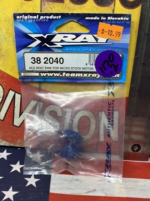 XRAY 38 2040 ALUMINUM HEAT SINK: MICRO STOCK MOTOR 1pc. NEW USA SHIPPED - Image 1 of 4