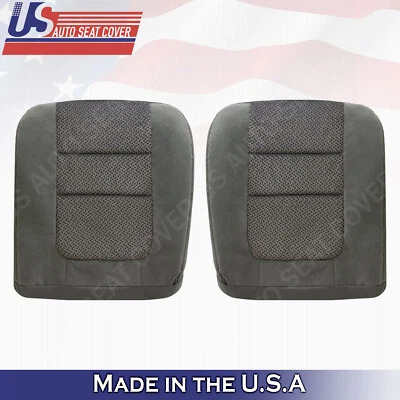 Ford F250 F350 F450 2001 parte inferior delantera del conductor y del pasajero cubierta de asiento de tela gris Foto 1 de 4
