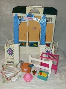 Vintage 1998 Barbie Riding Club Horse Stable Corral Accessories Set Lot - Picture 1 of 5