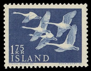 ICELAND 299 (Mi313) - Nordic Cooperation "Whooper Swans" (pa44851) - Picture 1 of 1
