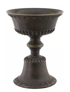 Lampada Buddista In Bronzo Dipa 13Cm # 551 - Imagen 1 de 4