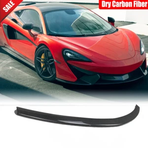 For McLaren 540C 570S 2015-2020 Dry Carbon Fiber Front Lower Splitter Bumper Lip - Picture 1 of 10