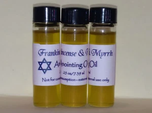 LOT of 3 vials -Simple Anointing Oil with Frankincense and Myrrh - GREAT GIFTS! - Picture 1 of 1