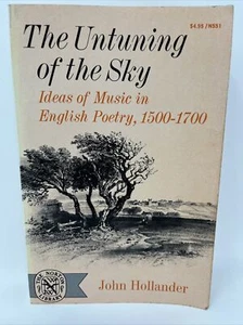 The Untuning Of The Sky by John Hollander SIGNED Paperback Poetry Criticism - Bild 1 von 8