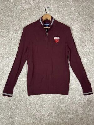 Cutter & Buck Men’s Maroon Knit 1/4 pullover Harvard Sweater Size M - Image 1 of 4