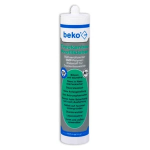 beko Trockenbau Profilkleber weiß 310ml SMP-Polymer Klebstoff f. Trockenbauwände - Bild 1 von 4