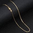 Silver Gold Color Punk Gothic Cool Metal Collar Necklace Flat Chain Choker