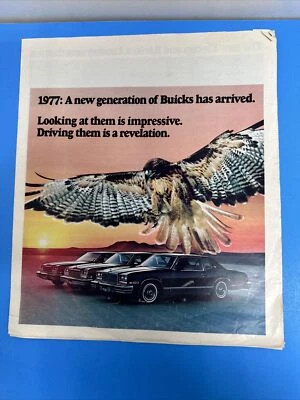 1977 Buick LeSabre Electra and Riviera Century Regal Original Car Sales Brochure - Image 1 of 4