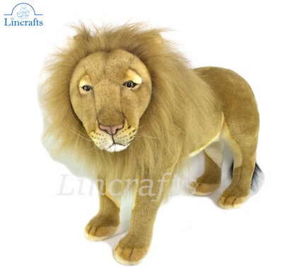 Hansa Lion Standing 3605 Plush Soft Toy Sold by Lincrafts UK Est 1993 - image 1 of 4