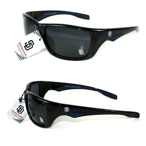 SAN DIEGO PADRES SUNGLASSES FULL RIM POLARIZED UNISEX AND W/FREE POUCH/BAG NEW Cover