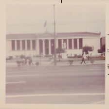 Vintage Photo - 1970s - People Walk By White House Government Building In Greece