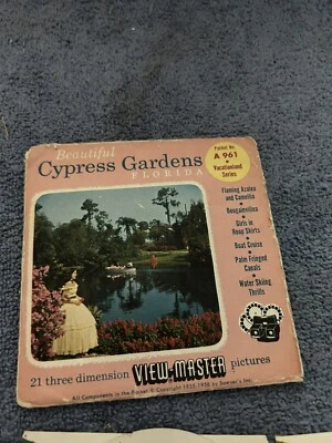VIEW MASTER 3D REELS: CYPRESS GARDENS -3 REELS--OPENED PACKAGE - Image 1 of 4