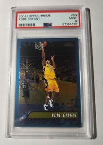 KOBE BRYANT -- 2001-02 TOPPS CHROME -- #50 -- PSA MINT 9