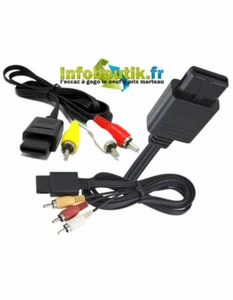 Cable Audio Video A/V - RCA - RGB Pour GameCube, Super Nes et Nintendo 64 N64 - Picture 1 of 4
